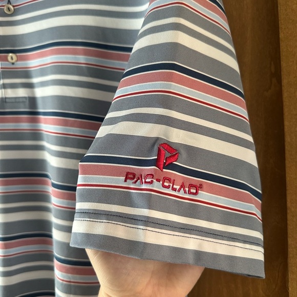 Peter Millar Summer Comfort Striped Polo Men’s XL - Picture 4 of 10